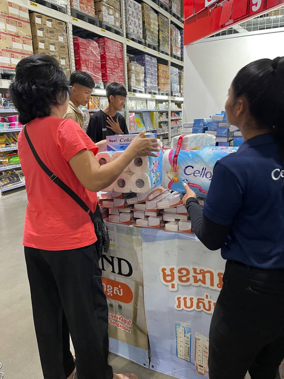 Hygienic product campaigns led by Da Houg Heng Enterprise at Makro